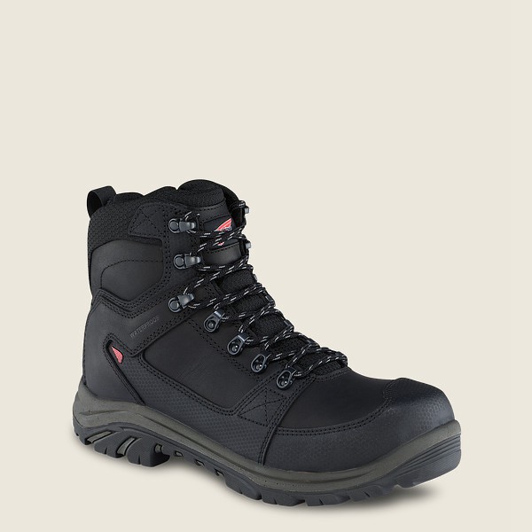 Bottes de Sécurité Red Wing - Trades - 6-Inch Side-Zip Waterproof Toe - Noir - Homme 681GXSPHE